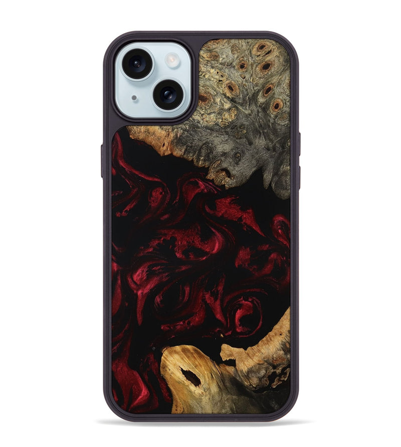iPhone 15 Plus Wood Phone Case - Coleman (Red, 799640)