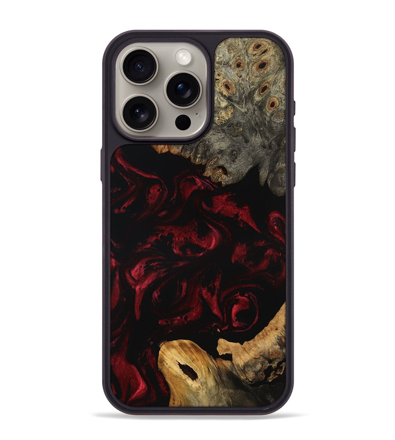iPhone 15 Pro Max Wood Phone Case - Coleman (Red, 799640)