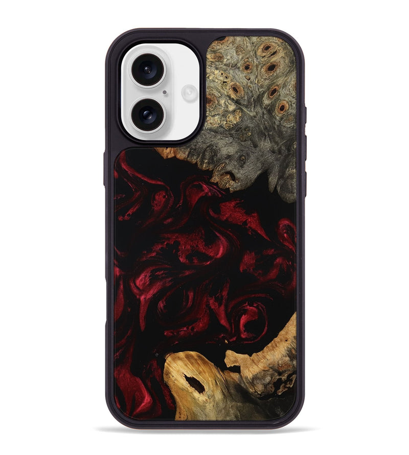iPhone 16 Plus Wood Phone Case - Coleman (Red, 799640)
