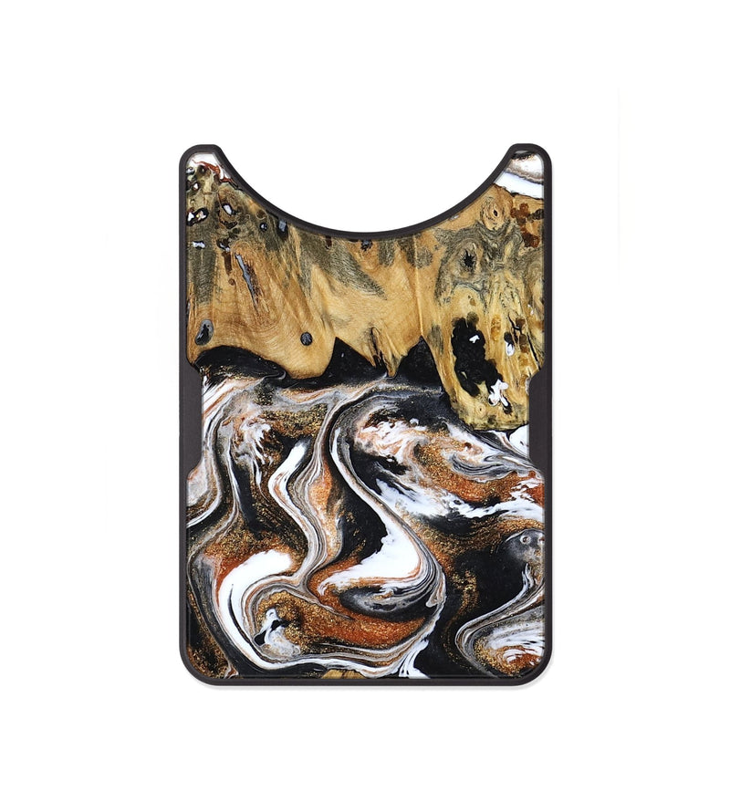 Alloy Wood Wallet - Lorene (Black & White, 799641)