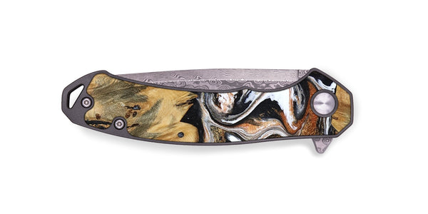 EDC Wood Pocket Knife - Lorene (Black & White, 799641)