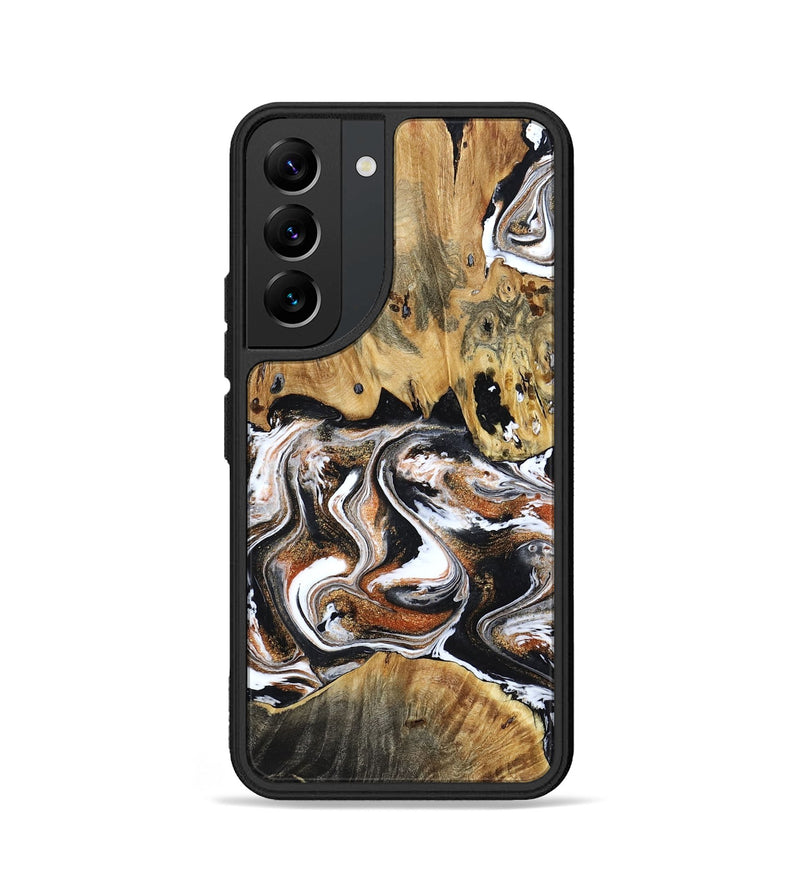 Galaxy S22 Wood Phone Case - Lorene (Black & White, 799641)