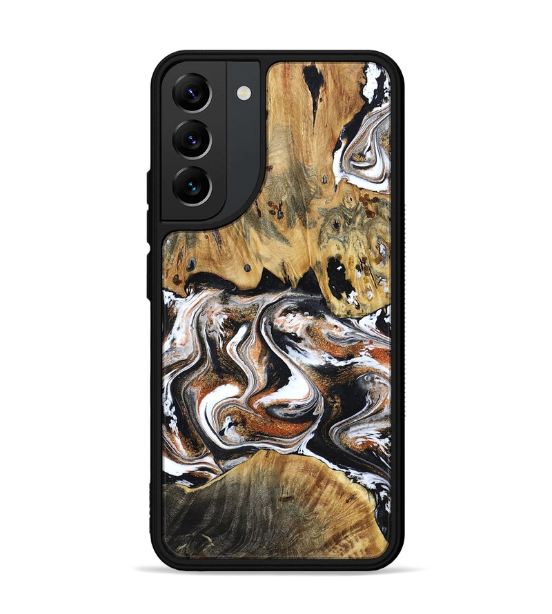 Galaxy S22 Plus Wood Phone Case - Lorene (Black & White, 799641)