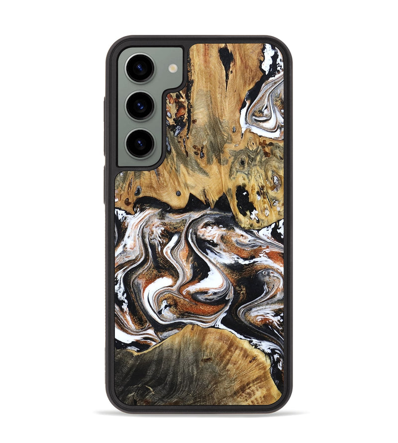 Galaxy S23 Plus Wood Phone Case - Lorene (Black & White, 799641)