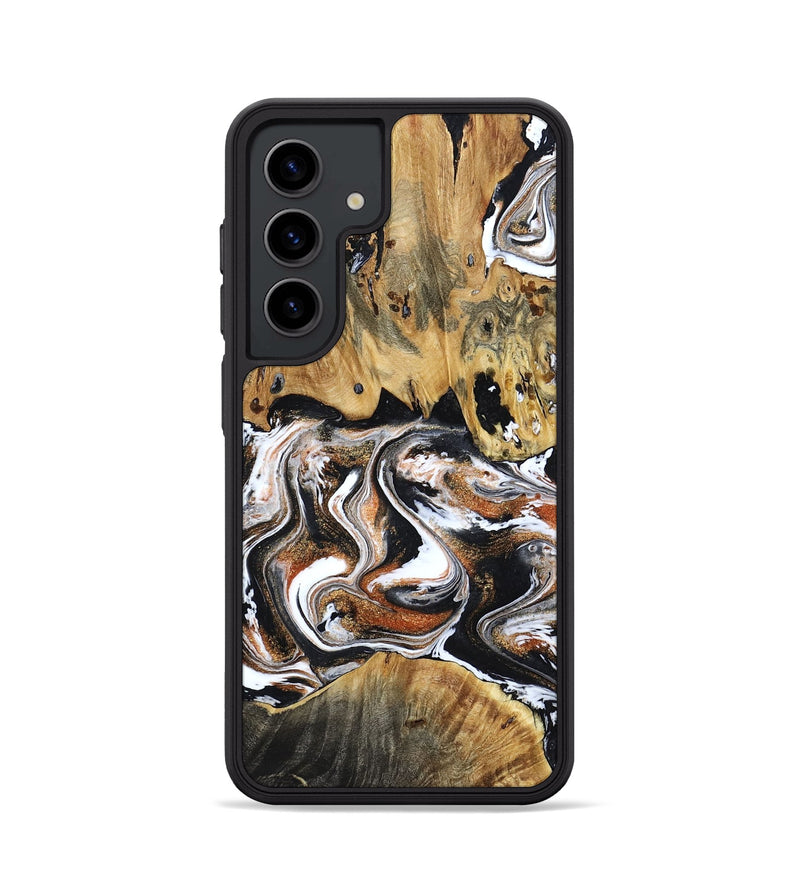 Galaxy S24 Wood Phone Case - Lorene (Black & White, 799641)