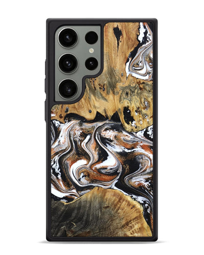 Galaxy S24 Ultra Wood Phone Case - Lorene (Black & White, 799641)