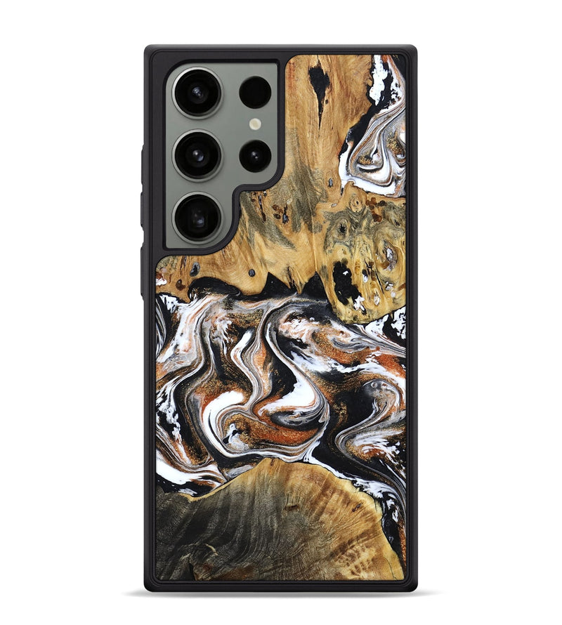 Galaxy S24 Ultra Wood Phone Case - Lorene (Black & White, 799641)