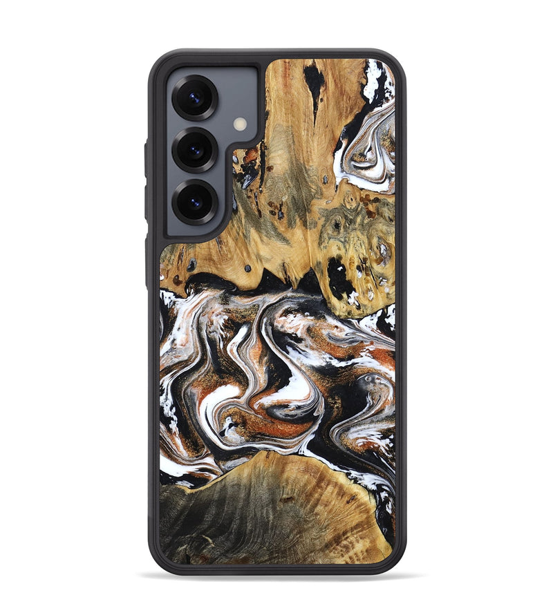 Galaxy S25 Plus Wood Phone Case - Lorene (Black & White, 799641)