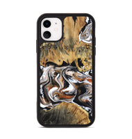 iPhone 11 Wood Phone Case - Lorene (Black & White, 799641)