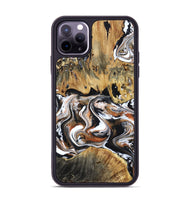 iPhone 11 Pro Max Wood Phone Case - Lorene (Black & White, 799641)