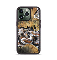 iPhone 13 Pro Wood Phone Case - Lorene (Black & White, 799641)