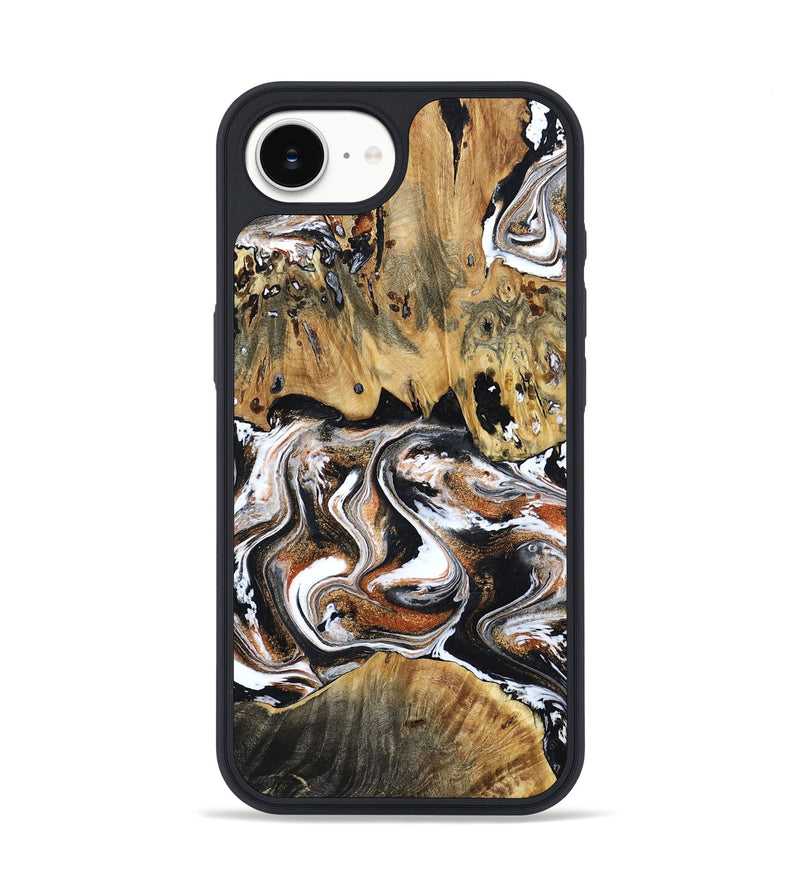 iPhone 16e Wood Phone Case - Lorene (Black & White, 799641)