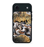 iPhone 17 Air Wood Phone Case - Lorene (Black & White, 799641)
