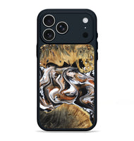 iPhone 17 Pro Max Wood Phone Case - Lorene (Black & White, 799641)