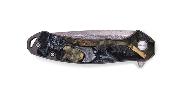 EDC Wood Pocket Knife - Rikki (Black & White, 799642)