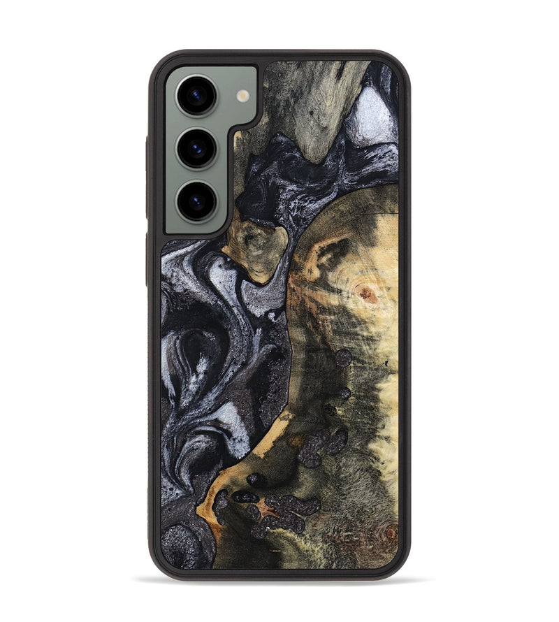 Galaxy S23 Plus Wood Phone Case - Rikki (Black & White, 799642)
