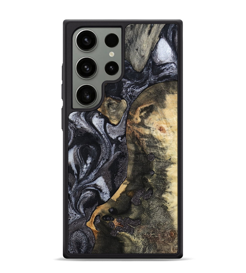Galaxy S24 Ultra Wood Phone Case - Rikki (Black & White, 799642)