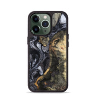 iPhone 13 Pro Wood Phone Case - Rikki (Black & White, 799642)