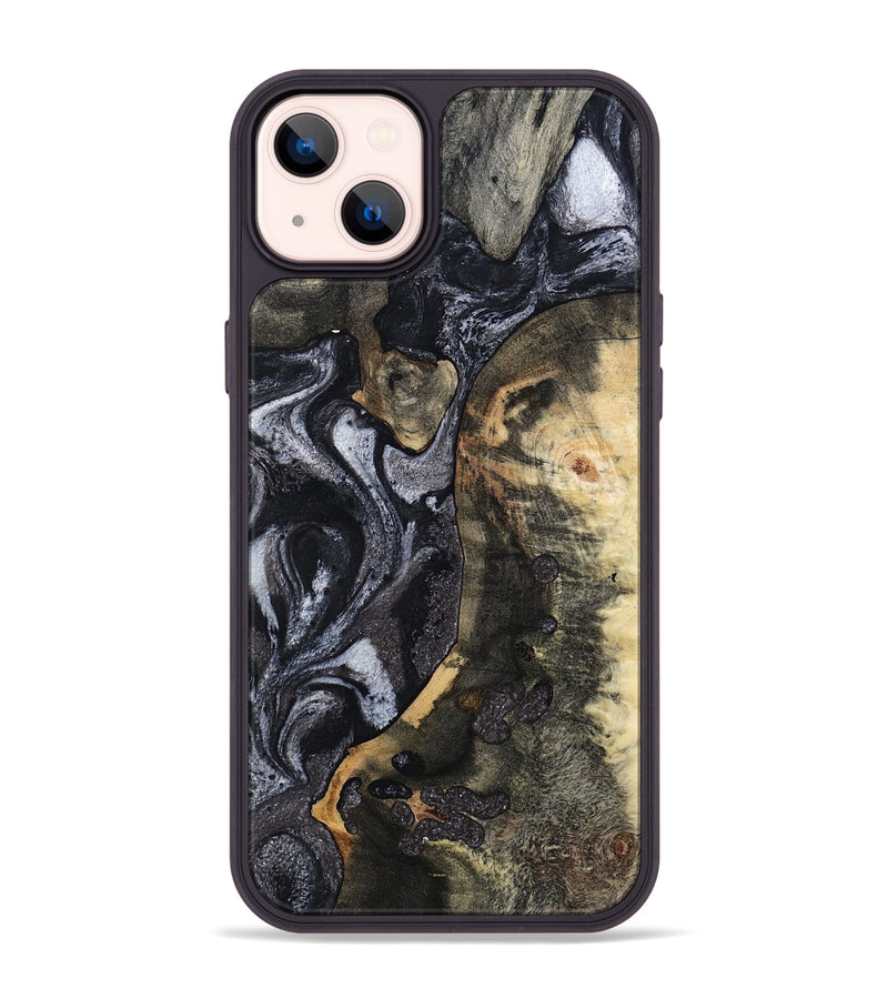 iPhone 14 Plus Wood Phone Case - Rikki (Black & White, 799642)