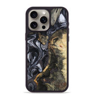 iPhone 15 Pro Max Wood Phone Case - Rikki (Black & White, 799642)