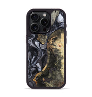 iPhone 15 Pro Wood Phone Case - Rikki (Black & White, 799642)