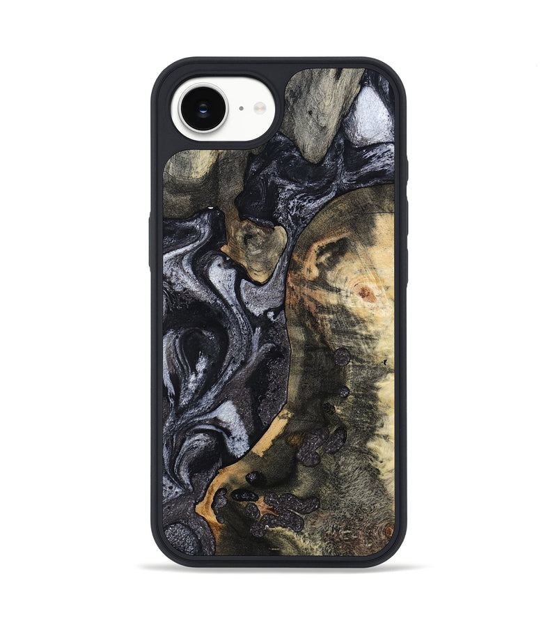 iPhone 16e Wood Phone Case - Rikki (Black & White, 799642)