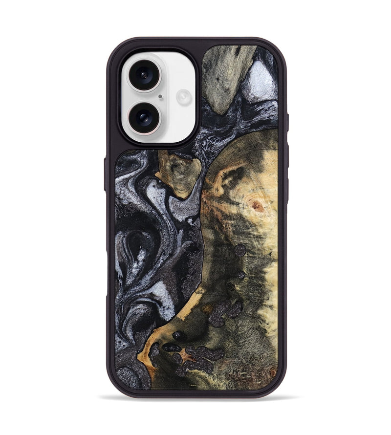 iPhone 17 Wood Phone Case - Rikki (Black & White, 799642)