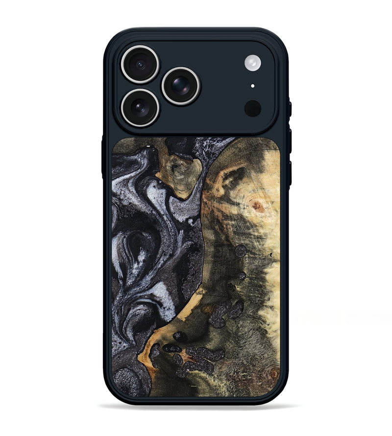 iPhone 17 Pro Max Wood Phone Case - Rikki (Black & White, 799642)