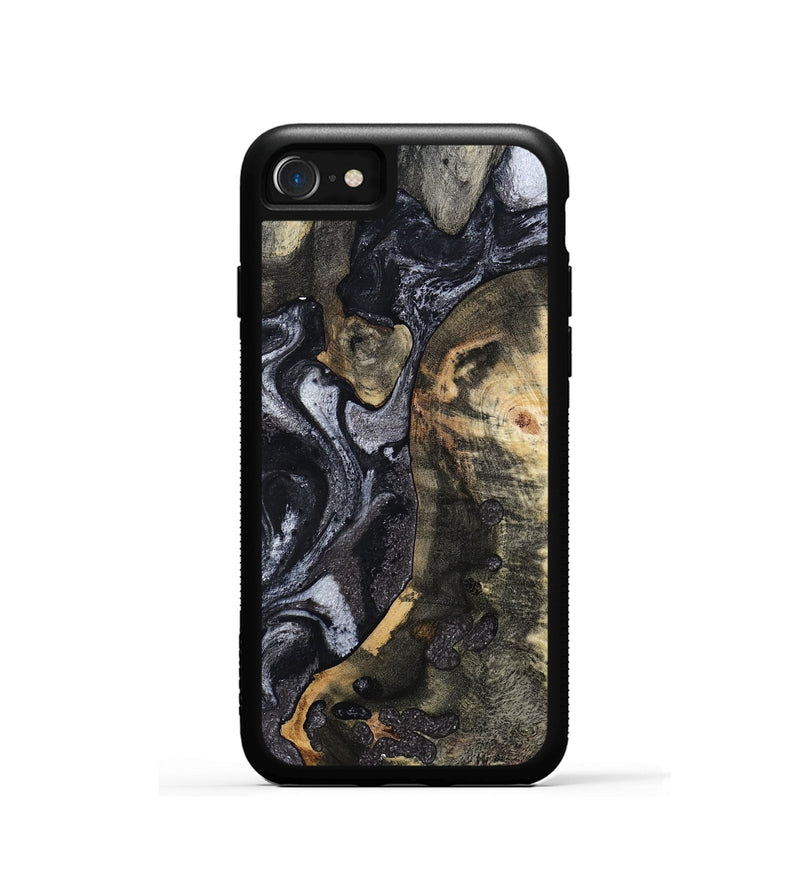iPhone SE Wood Phone Case - Rikki (Black & White, 799642)