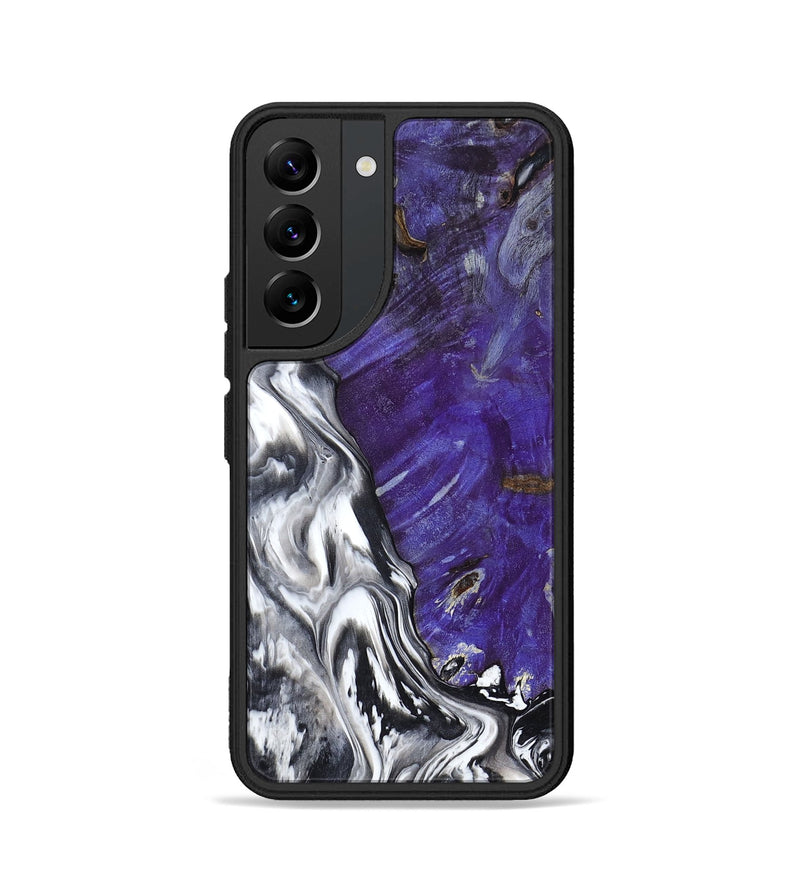 Galaxy S22 Wood Phone Case - Alison (Black & White, 799643)