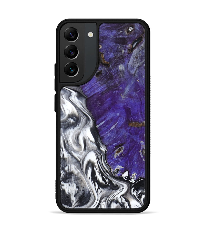 Galaxy S22 Plus Wood Phone Case - Alison (Black & White, 799643)