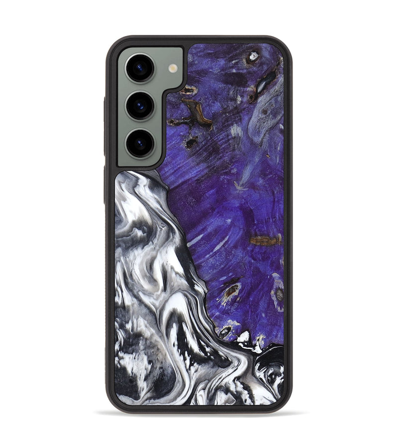 Galaxy S23 Plus Wood Phone Case - Alison (Black & White, 799643)