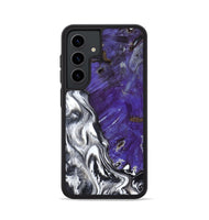 Galaxy S24 Wood Phone Case - Alison (Black & White, 799643)