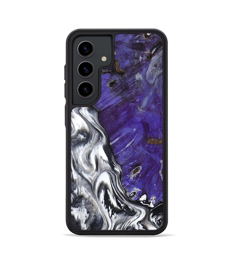 Galaxy S24 Wood Phone Case - Alison (Black & White, 799643)