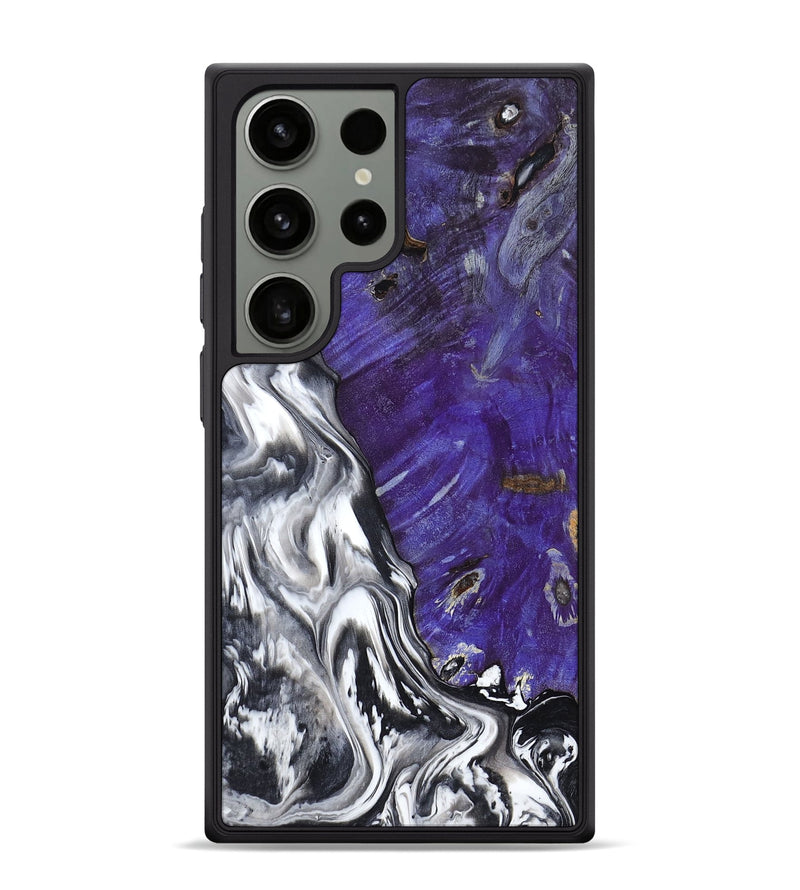 Galaxy S24 Ultra Wood Phone Case - Alison (Black & White, 799643)