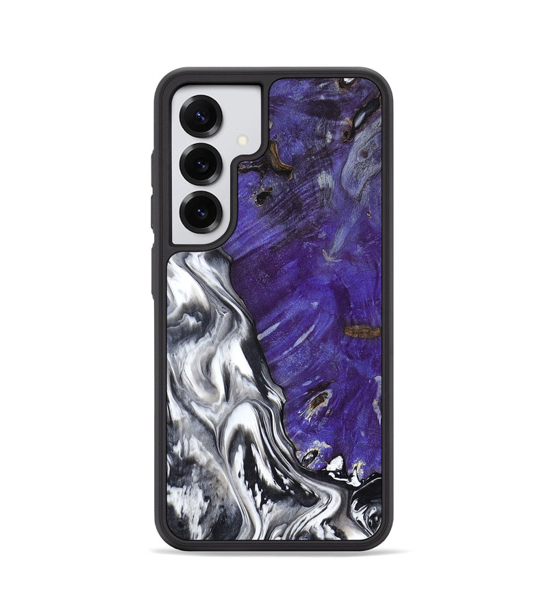 Galaxy S25 Wood Phone Case - Alison (Black & White, 799643)