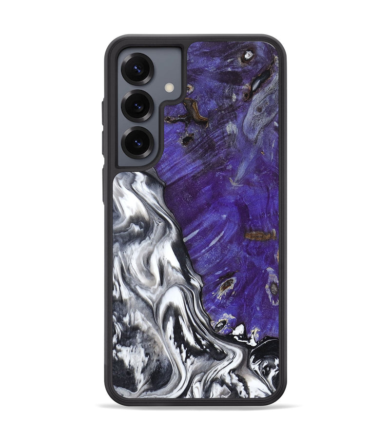 Galaxy S25 Plus Wood Phone Case - Alison (Black & White, 799643)