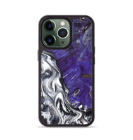 iPhone 13 Pro Wood Phone Case - Alison (Black & White, 799643)