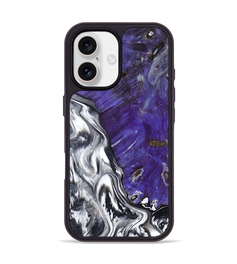 iPhone 17 Wood Phone Case - Alison (Black & White, 799643)