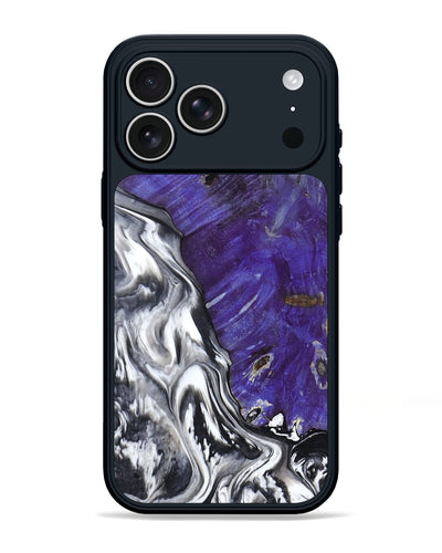 iPhone 17 Pro Max Wood Phone Case - Alison (Black & White, 799643)