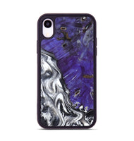 iPhone Xr Wood Phone Case - Alison (Black & White, 799643)