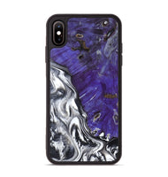 iPhone Xs Max Wood Phone Case - Alison (Black & White, 799643)