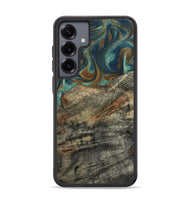 Galaxy S25 Plus Wood Phone Case - Malcolm (Teal & Gold, 799646)