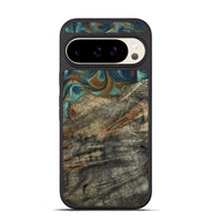 Pixel 10 Wood Phone Case - Malcolm (Teal & Gold, 799646)