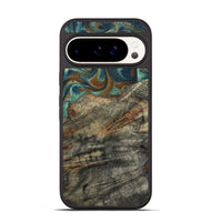 Pixel 9 Wood Phone Case - Malcolm (Teal & Gold, 799646)