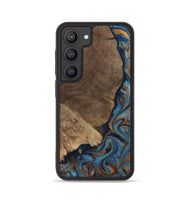 Galaxy S23 Wood Phone Case - Zyair (Teal & Gold, 799647)