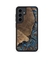 Galaxy S24 Wood Phone Case - Zyair (Teal & Gold, 799647)