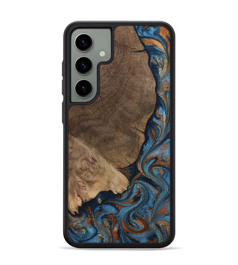 Galaxy S24 Plus Wood Phone Case - Zyair (Teal & Gold, 799647)