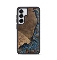 Galaxy S25 Wood Phone Case - Zyair (Teal & Gold, 799647)