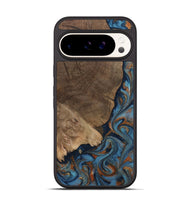 Pixel 9 Wood Phone Case - Zyair (Teal & Gold, 799647)